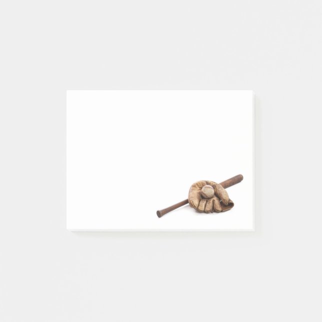Vintage Baseball Post-it Klebezettel (Vorderseite)