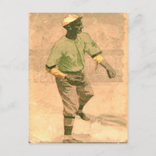 Vintage Baseball-Postkarte im Coolen Stil Postkarte