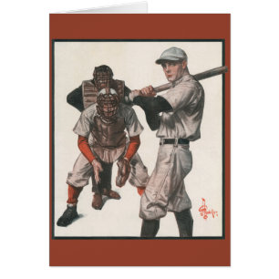 Vintage Baseball-Spieler