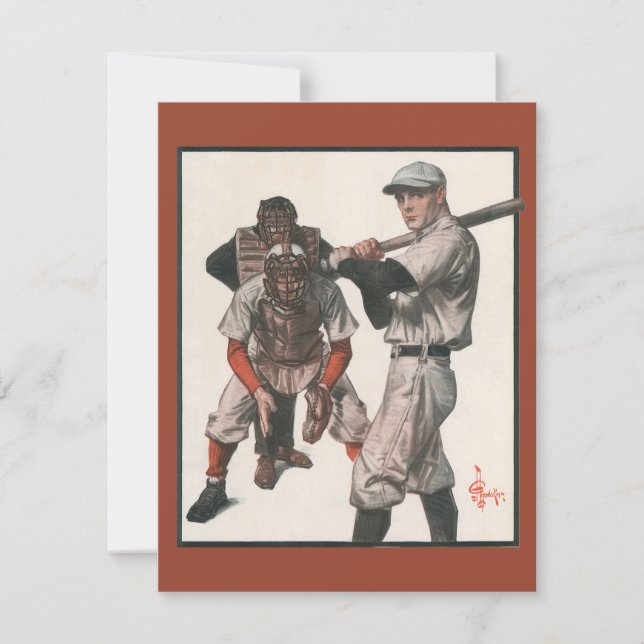 Vintage Baseball-Spieler (Vorderseite)
