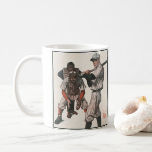 Vintage Baseball-Spieler Tasse