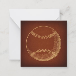 Vintage Baseball-Sportart Mitteilungskarte