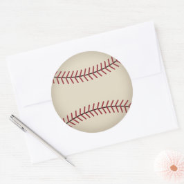 Vintage Baseball-Sportklappen Runder Aufkleber
