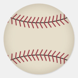 Vintage Baseball-Sportklappen Runder Aufkleber