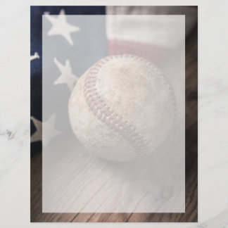 VIntage Baseball und Flag Flyer