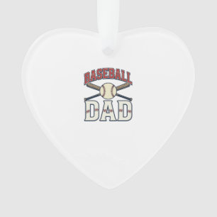 Vintage-Baseball-Vater-Design für Hemden mit Gravu Ornament