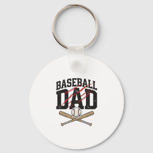 Vintage-Baseball-Vater-Engraving-Shirt De Schlüsselanhänger
