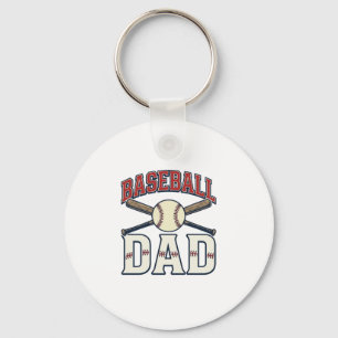 Vintage-Baseball-Vater-Gravur-Shirt-Design_1 Schlüsselanhänger