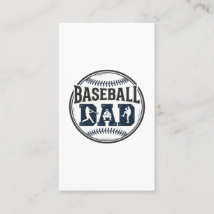 Vintage Baseball Vater Gravur Shirt Design_1 Visitenkarte