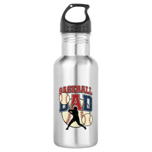 Vintage-Baseball-Vater-Shirt-Design_1 Edelstahlflasche