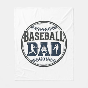 Vintage Baseball-Vater-Shirt-Design_1 Fleecedecke