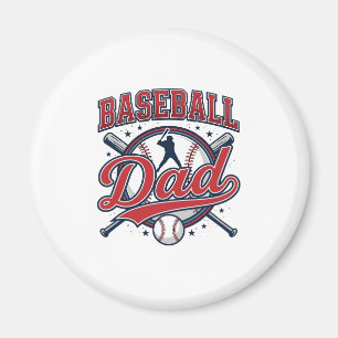 Vintage-Baseball-Vater-Shirt-Design_1 Magnet