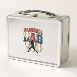 Vintage-Baseball-Vater-Shirt-Design_1 Metall Brotdose