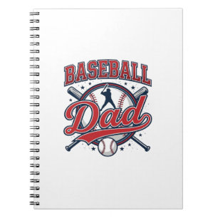 Vintage-Baseball-Vater-Shirt-Design_1 Notizblock