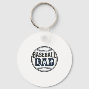 Vintage Baseball-Vater-Shirt-Design_1 Schlüsselanhänger