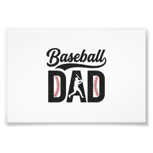 Vintage Baseball-Vater-T-Shirt-Design_1 Fotodruck