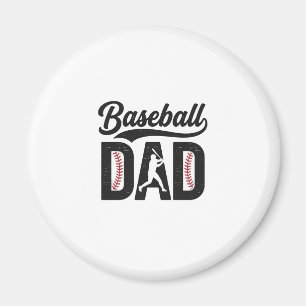 Vintage Baseball-Vater-T-Shirt-Design_1 Magnet