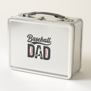 Vintage Baseball-Vater-T-Shirt-Design_1 Metall Brotdose