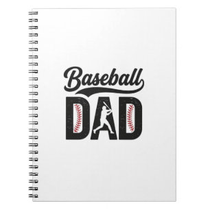 Vintage Baseball-Vater-T-Shirt-Design_1 Notizblock