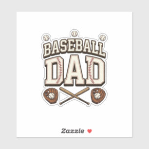 Vintage Baseball Vater Tag des Vaters Aufkleber