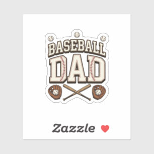 Vintage Baseball Vater Tag des Vaters Aufkleber