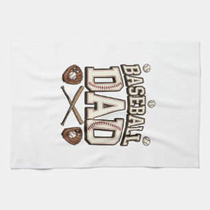 Vintage Baseball Vater Tag des Vaters Geschirrtuch