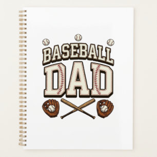 Vintage Baseball Vater Tag des Vaters Planer