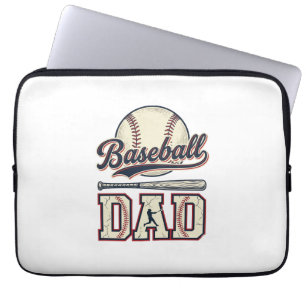 Vintage-Baseball-Vater-Vektor-Shirt-Design_1 Laptopschutzhülle