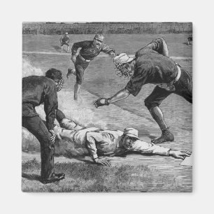 Vintage-Baseball von Thure De Thulstrup, 1885 Magnet