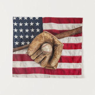 Vintage Baseball Wandteppich