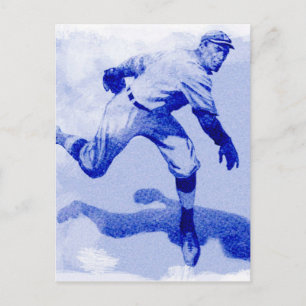 Vintage-Baseball-Werfer-Notizkarte Postkarte