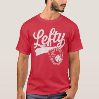 Vintage Baseballee Lefty Linkshänder Baseballspiel T-Shirt