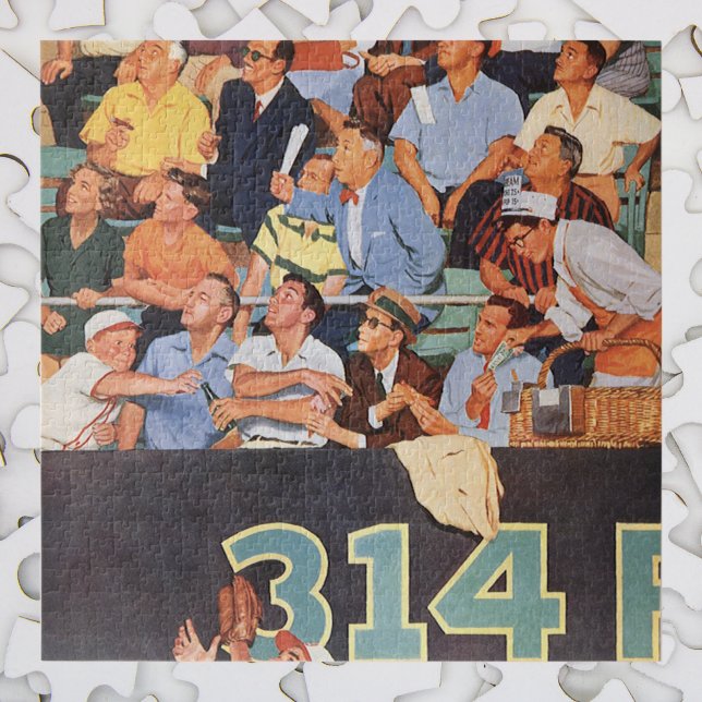 Vintage Baseballfans beim Spiel Puzzle (Von Creator hochgeladen)