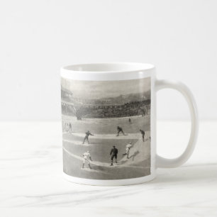 Vintage Baseballspiel Tasse