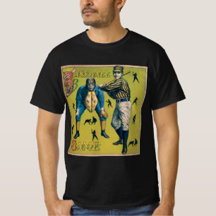 Vintage Baseballspieler beim Zuhause-Spiel T-Shirt