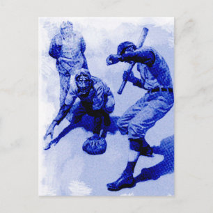 Vintage-Baseballspieler-Notizkarte Postkarte