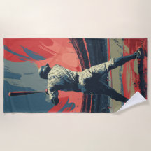 Vintage-Baseballspieler-Silhouette – Retro-Stadion