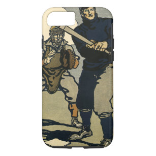 Vintage Baseballspieler, Stilkunst Case-Mate iPhone Hülle