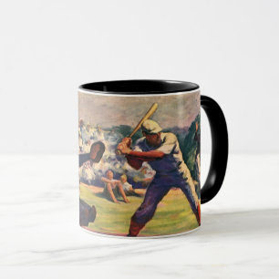Vintage Baseballspieler Tasse