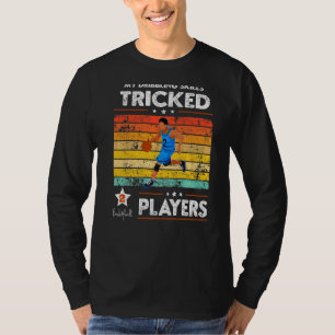 Vintage Basketball-Fähigkeiten Drilling 2 Players T-Shirt