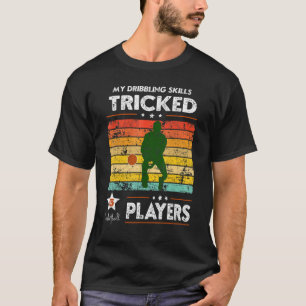 Vintage Basketball-Fähigkeiten Drilling 5 Players T-Shirt