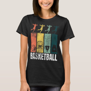 Vintage Basketball Fan Retro Basketball Symbole T-Shirt