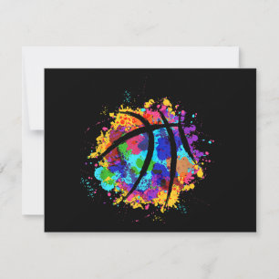 Vintage-Basketball-Grafikdesign Cooles Basketball Feiertagskarte