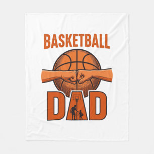 Vintage Basketball-Vater-Shirt-Design_1 Fleecedecke
