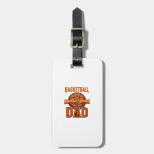 Vintage-Basketball-Vater-Shirt-Design_1 Gepäckanhänger