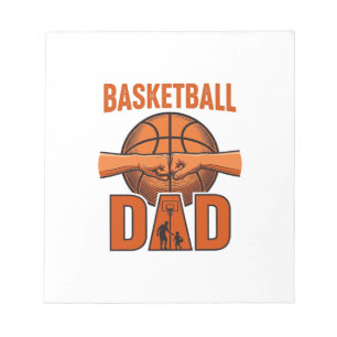 Vintage Basketball-Vater-Shirt-Design_1 Notizblock
