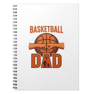 Vintage Basketball-Vater-Shirt-Design_1 Notizblock