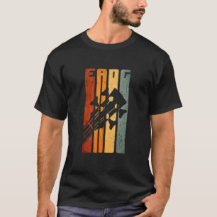 Vintage Bass Gitarre Eadi Tuning Retro Bassist spi T-Shirt