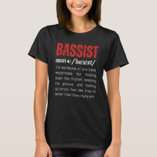 Vintage Bass Player Definition-Bassist - Definitio T-Shirt