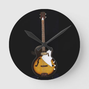 Vintage Bass-Wand-Uhr Runde Wanduhr